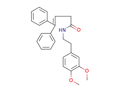 Molecular Structure of 63124-02-7 (3-Butenamide, N-[2-(3,4-dimethoxyphenyl)ethyl]-4,4-diphenyl-)
