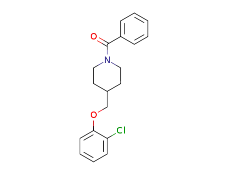 Molecular Structure of 63608-18-4 (Piperidine, 1-benzoyl-4-[(2-chlorophenoxy)methyl]-)