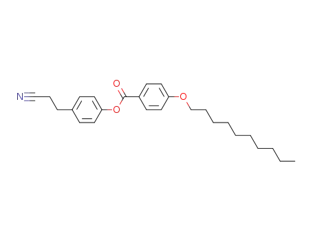 Molecular Structure of 72183-55-2 (Benzoic acid, 4-(decyloxy)-, 4-(2-cyanoethyl)phenyl ester)
