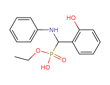 Molecular Structure of 61676-79-7 (Phosphonic acid, [(2-hydroxyphenyl)(phenylamino)methyl]-, monoethyl
ester)