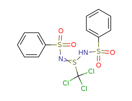 Benzenesulfonamide,  N-[N-(phenylsulfonyl)-S-(trichloromethyl)sulfinimidoyl]-