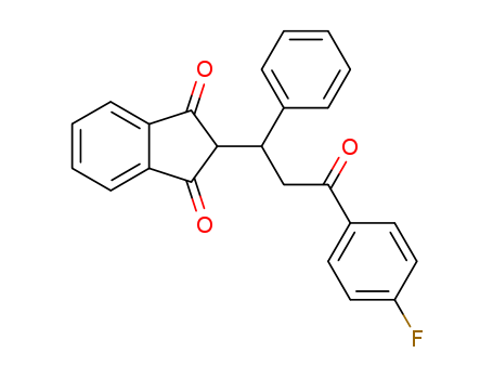 1H-Indene-1,3(2H)-dione, 2-[3-(4-fluorophenyl)-3-oxo-1-phenylpropyl]-