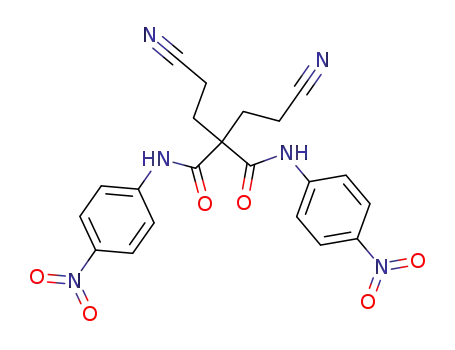 Molecular Structure of 5199-62-2 (Propanediamide, 2,2-bis(2-cyanoethyl)-N,N'-bis(4-nitrophenyl)-)