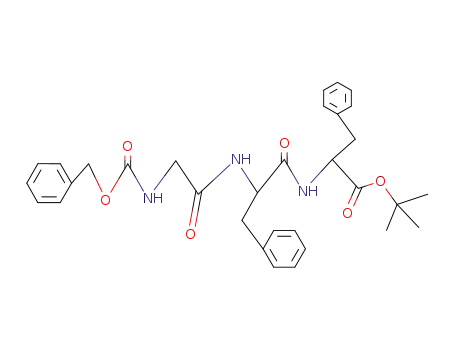 Molecular Structure of 30225-19-5 (L-Phenylalanine,
N-[N-[N-[(phenylmethoxy)carbonyl]glycyl]-L-phenylalanyl]-,
1,1-dimethylethyl ester)