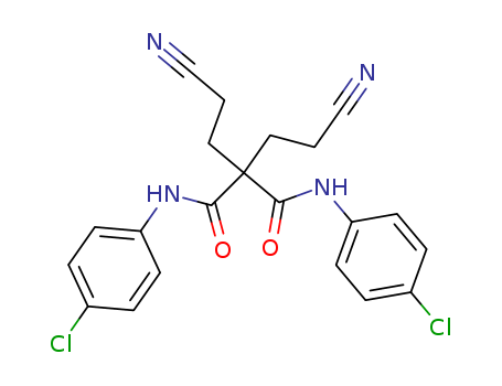 Propanediamide, N,N'-bis(4-chlorophenyl)-2,2-bis(2-cyanoethyl)-