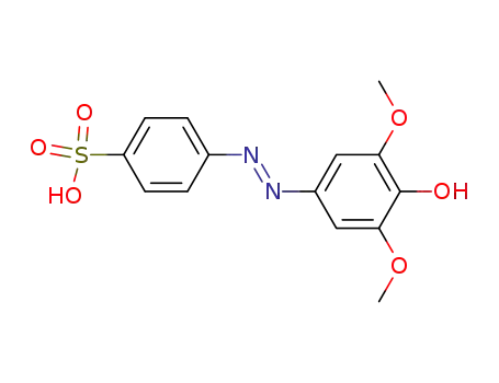 Benzenesulfonic acid, 4-[(4-hydroxy-3,5-dimethoxyphenyl)azo]-