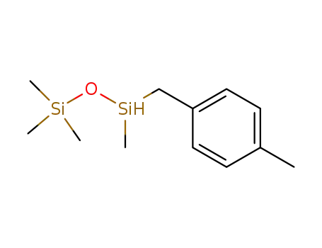 Molecular Structure of 63745-36-8 (Disiloxane, 1,1,1,3-tetramethyl-3-[(4-methylphenyl)methyl]-)