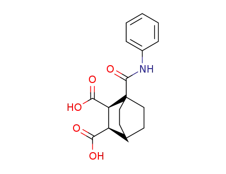 Molecular Structure of 63116-46-1 (Bicyclo[2.2.2]octane-2,3-dicarboxylic acid, 1-[(phenylamino)carbonyl]-,
cis-)
