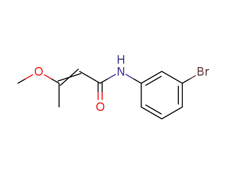 Molecular Structure of 61579-05-3 (2-Butenamide, N-(3-bromophenyl)-3-methoxy-)