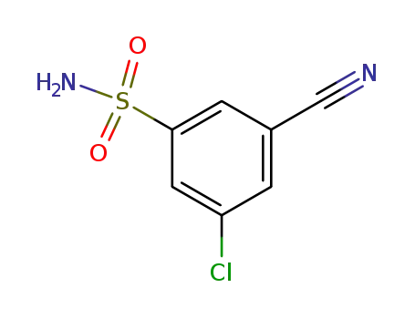 Molecular Structure of 49674-27-3 (3-chloro-5-cyanobenzenesulfonamide)