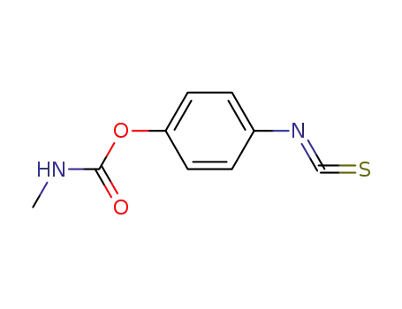 Molecular Structure of 62097-85-2 (Phenol, 4-isothiocyanato-, methylcarbamate (ester))