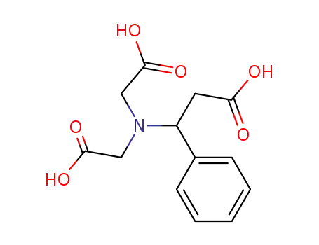 Molecular Structure of 6245-76-7 (Benzenepropanoic acid,â-[bis(carboxymethyl)- amino]- )