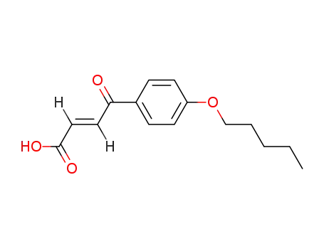 Molecular Structure of 62179-86-6 (2-Butenoic acid, 4-oxo-4-[4-(pentyloxy)phenyl]-, (E)-)