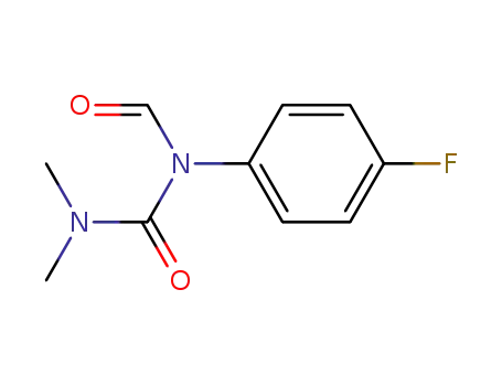 Molecular Structure of 62719-71-5 (Urea, N-(4-fluorophenyl)-N-formyl-N',N'-dimethyl-)