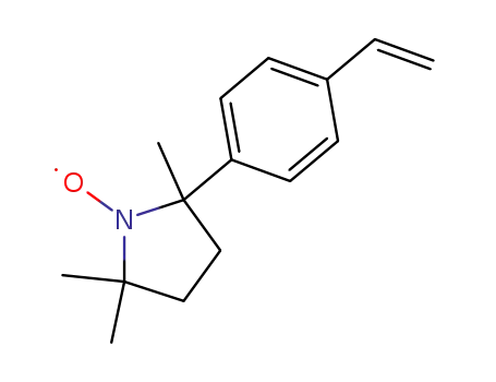 Molecular Structure of 64306-51-0 (1-Pyrrolidinyloxy, 2-(4-ethenylphenyl)-2,5,5-trimethyl-)