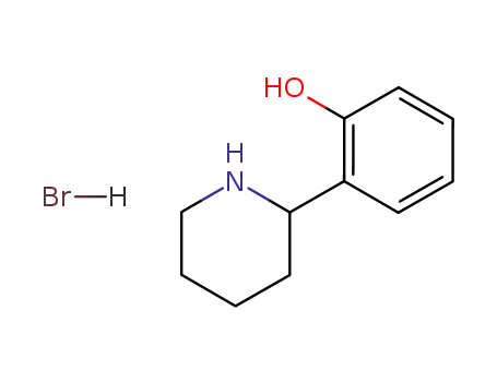 Molecular Structure of 63359-33-1 (Phenol, 2-(2-piperidinyl)-, hydrobromide)