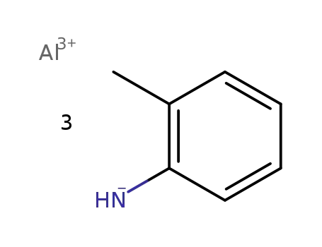 Molecular Structure of 19264-07-4 (Benzenamine, 2-methyl-, aluminum salt (3:1))
