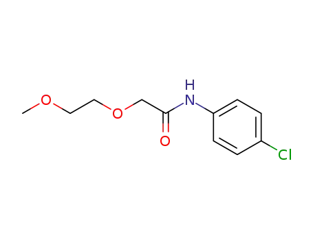 Molecular Structure of 62593-51-5 (Acetamide, N-(4-chlorophenyl)-2-(2-methoxyethoxy)-)