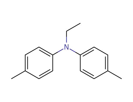 Molecular Structure of 50668-24-1 (Benzenamine, N-ethyl-4-methyl-N-(4-methylphenyl)-)