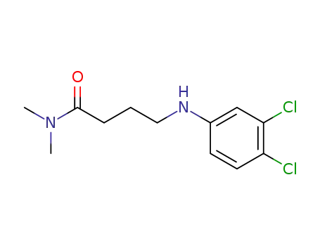 Molecular Structure of 67447-07-8 (Butanamide, 4-[(3,4-dichlorophenyl)amino]-N,N-dimethyl-)