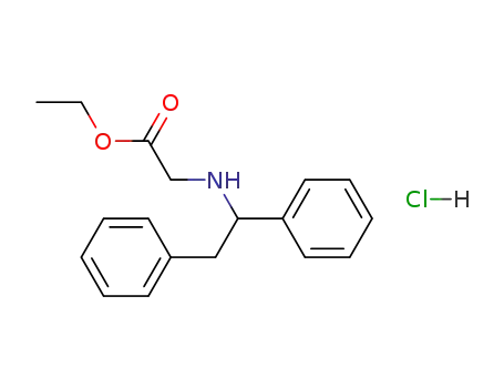 Glycine, N-(1,2-diphenylethyl)-, ethyl ester, hydrochloride