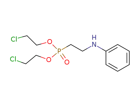 Molecular Structure of 70448-89-4 (Phosphonic acid, [2-(phenylamino)ethyl]-, bis(2-chloroethyl) ester)