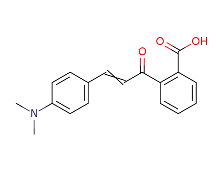 Molecular Structure of 6261-65-0 (Benzoic acid, 2-[3-[4-(dimethylamino)phenyl]-1-oxo-2-propenyl]-)