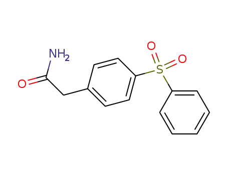 Molecular Structure of 63370-66-1 (Benzeneacetamide, 4-(phenylsulfonyl)-)
