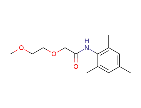Molecular Structure of 62593-59-3 (Acetamide, 2-(2-methoxyethoxy)-N-(2,4,6-trimethylphenyl)-)