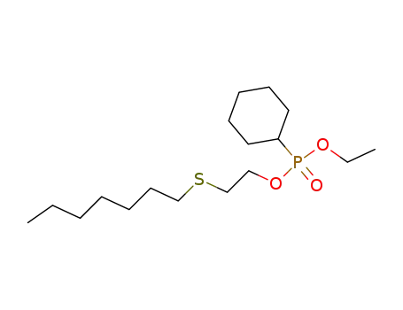 Molecular Structure of 61499-97-6 (Phosphonic acid, cyclohexyl-, ethyl 2-(heptylthio)ethyl ester)