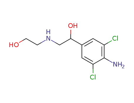 Molecular Structure of 78982-80-6 (Benzenemethanol,
4-amino-3,5-dichloro-a-[[(2-hydroxyethyl)amino]methyl]-)