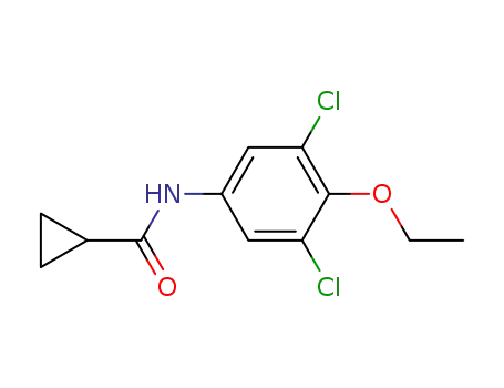 Molecular Structure of 59059-54-0 (Cyclopropanecarboxamide, N-(3,5-dichloro-4-ethoxyphenyl)-)