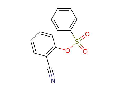 Molecular Structure of 61622-16-0 (Benzonitrile, 2-[(phenylsulfonyl)oxy]-)