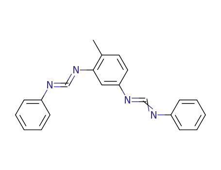 Molecular Structure of 61657-51-0 (1,3-Benzenediamine, 4-methyl-N,N'-bis(phenylcarbonimidoyl)-)
