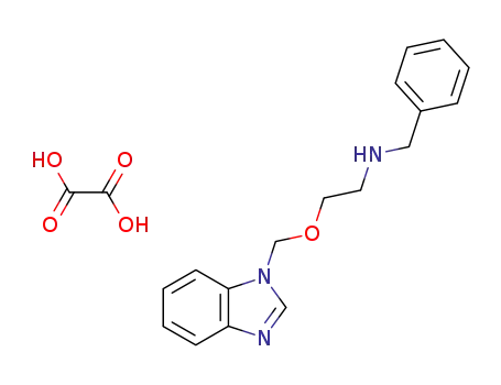 Molecular Structure of 34703-80-5 (3-{[2-(benzylammonio)ethoxy]methyl}-1H-benzimidazol-3-ium ethanedioate)