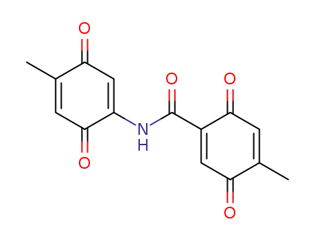 Molecular Structure of 60890-21-3 (1,4-Cyclohexadiene-1-carboxamide,
4-methyl-N-(4-methyl-3,6-dioxo-1,4-cyclohexadien-1-yl)-3,6-dioxo-)