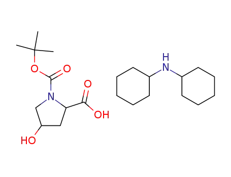 Molecular Structure of 21157-12-0 (BOC-HYP-OH DCHA)