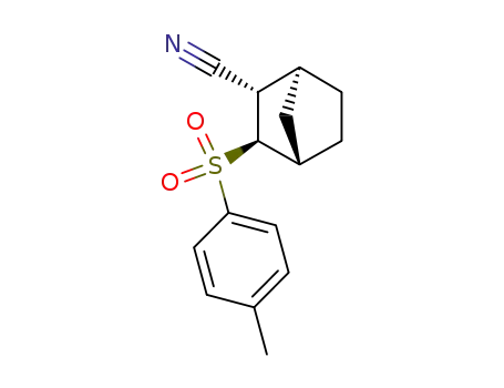 Molecular Structure of 63510-03-2 (Bicyclo[2.2.1]heptane-2-carbonitrile, 3-[(4-methylphenyl)sulfonyl]-)