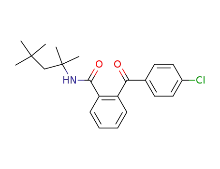 Molecular Structure of 55275-56-4 (Benzamide, 2-(4-chlorobenzoyl)-N-(1,1,3,3-tetramethylbutyl)-)