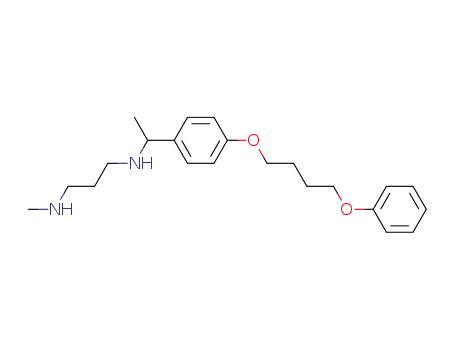 Molecular Structure of 62874-65-1 (1,3-Propanediamine, N-methyl-N'-[1-[4-(4-phenoxybutoxy)phenyl]ethyl]-)