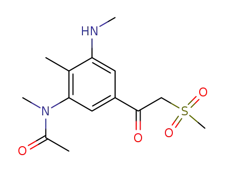 Acetamide,
N-methyl-N-[2-methyl-3-(methylamino)-5-[2-(methylsulfonyl)acetyl]phenyl
]-