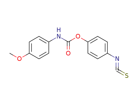 Molecular Structure of 62097-92-1 (Carbamic acid, (4-methoxyphenyl)-, 4-isothiocyanatophenyl ester)