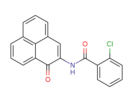 Molecular Structure of 62051-78-9 (Benzamide, 2-chloro-N-(1-oxo-1H-phenalen-2-yl)-)