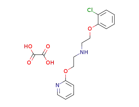 Molecular Structure of 62119-38-4 (Ethanamine, N-[2-(2-chlorophenoxy)ethyl]-2-(2-pyridinyloxy)-,
ethanedioate (1:1))