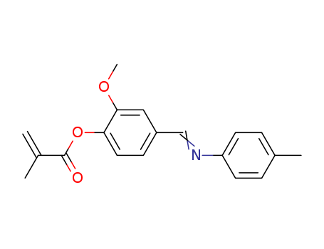 2-Propenoic acid, 2-methyl-,  2-methoxy-4-[[(4-methylphenyl)imino]methyl]phenyl ester
