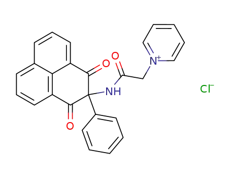 Molecular Structure of 7415-83-0 (2-Acetamido-2-phenyl-peri-napthindan-1,3-dion-chlorid)