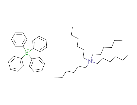 Molecular Structure of 22560-27-6 (1-Hexanaminium, N,N,N-trihexyl-, tetraphenylborate(1-))