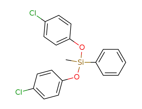 Molecular Structure of 53883-63-9 (Silane, bis(4-chlorophenoxy)methylphenyl-)