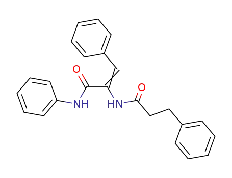 Molecular Structure of 61870-51-7 (Benzenepropanamide, N-[2-phenyl-1-[(phenylamino)carbonyl]ethenyl]-)