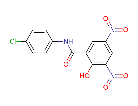 Benzamide,N-(4-chlorophenyl)-2-hydroxy-3,5-dinitro- cas  78154-60-6